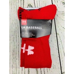 Adult Team Over The Calf Socks 1 Pair Red Medium